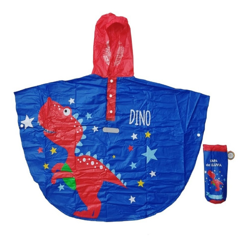 Capa Piloto Infantil De Lluvia Impermeable Unicornio Tiburon