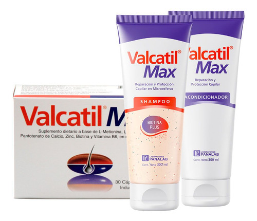 Valcatil Max Tratamiento Anticaída 30 Días Caída De Cabello