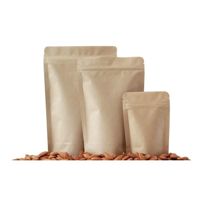 100 Bolsas Stand Up Pouch Kraft Para 250g | Envío gratis