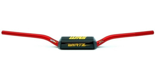 Manubrio Motocross Enduro Wirtz Wr5 Fatbar Alto 28mm Rojo