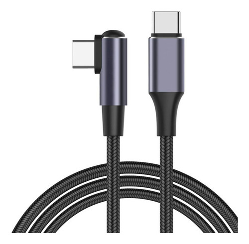 Cable Usb C A Usb Tipo C Pd 100w De Carga Rápida En Ángulo R