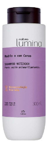 Shampoo Matizador Cabello Rubio O Con Canas Natura Lumina