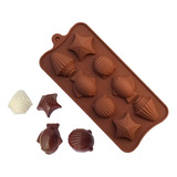 Molde Silicon 8 Cavidades Marinas Chocolates Fondant Gomitas