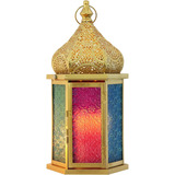 Lámpara De Ramadan, Decoraciones Vintage De Mesa Y Par...
