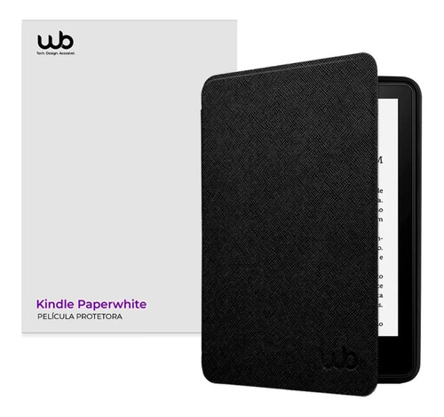Combo Capa Kindle Paperwhite 10ª Ge Ultra Leve + Película Wb