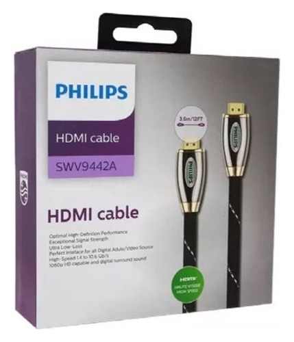 Cable Hdmi Philips 0.9m Trenzado Y Reforzado