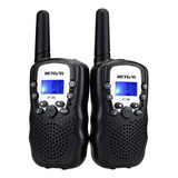 2 Pcs Radios Walkie Talkies Rt388 Para Niños Lcd Regalo