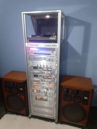 Conjunto Polyvox 5000 (12 Peças + Rack) Maravilhoso!