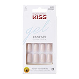 Kiss Gel Fantasy - Uñas De Gel A Presión Listas Para Usar,  