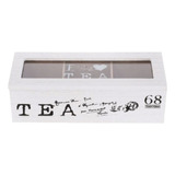 Caja Organizadora De Té 3 Divisiones 7x9,5x24cm