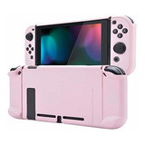 Carcasa Protectora Para Nintendo Switch Color Cerezo Rosa