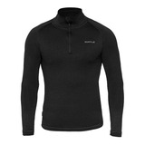 Blusa Segunda Pele Curtlo Zip Thermoplus Masculino Preto M