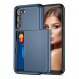 Funda Jiunai Case Wallet Para Galaxy S23 Azul Navy