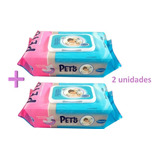 Kit C/ 2 Lenços Umedecidos Cães Gatos Coelhos - 160 Toalhas