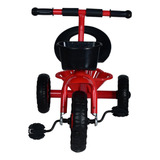 Triciclo Infantil Motoca Duas Cestas Vermelho Pedal Guidão