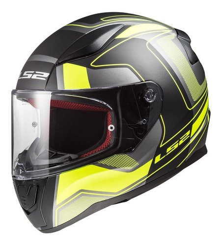 Casco Moto Integral Ls2 353 Rapid Carrera Negro Amarillo Color Negro/amarillo Fluo Tamaño Del Casco M