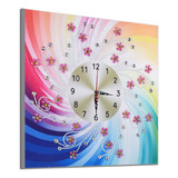 Reloj De Pared H Clock Kits Con Pintura De Diamantes En 5d,