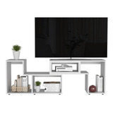 Rack Para Tv Extensible Beijing Blanco