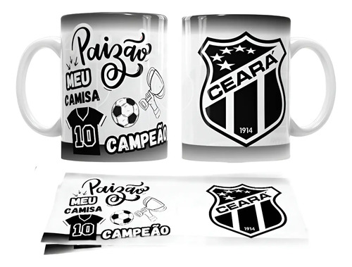 Caneca Paizão Camisa 10 Campeão Dia Dos Pais Times De Futebo