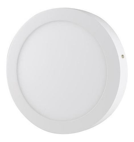 Foco Panel Led Plafon Sobrepuesto Redondo 12w Luz Blancafrio