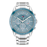 Reloj Tommy Hilfiger Kenzi Acero Inox P/ Mujer Th1782554 Color De La Malla Plateado