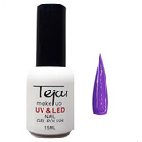 Esmalte Semipermanente Top Coat Matte Tejar Uv/ Led Color N 21 - Violeta