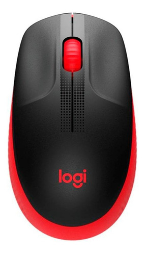 Mouse Inalámbrico Logitech  M190 Rojo