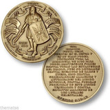 Moneda Armadura De Dios Biblia Efesios 6:10-12 Escudo De Fe