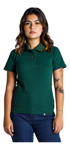 Camisa Polo Piquet Feminina