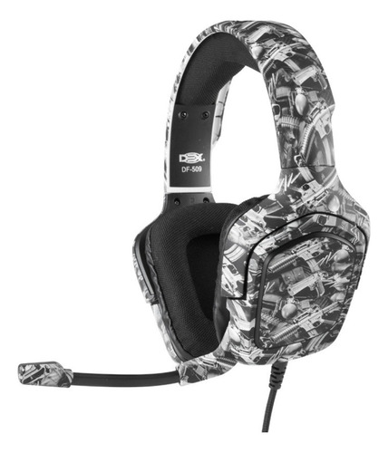 Fone Headset Gamer Camuflado P3 Com Adaptador Ps4 Xbox Pc