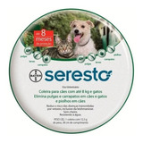 Coleira Antipulgas Seresto Cães E Gatos Até 8kg Filhotes 