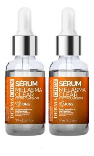 Kit 2 Sérum Melasma Clear Eleito Clareador Dermachem 30ml