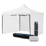 Gazebo Plegable Acero Pared Impermeable 3x3 Con Laterales