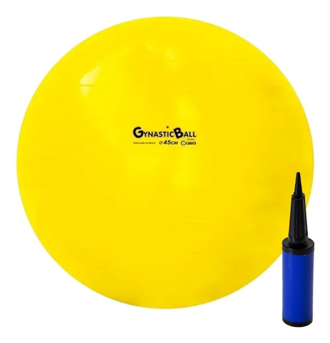 Bola De Pilates Fitball Gynastic Ball 45cm Com Bomba Carci