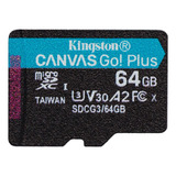 Tarjeta Microsd Kingston Canvas Go Plus Sdcg3/64gbsp 64gb