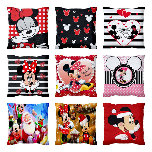 Disney Mickey Minnie Mouse E Natal Capa Almofada 42cm 10317