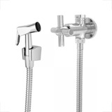 Ducha Higiênica Com Derivação Adaptador Registro Duas Saídas Acabamento Cromado C 31 Cor Metal