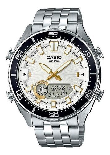 Reloj Casio Caballero Color Plateado Amw-720d-7avcf -s023
