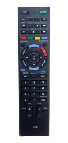 Control Remoto Smart Tv Genérico Compatible Sony  + Pilas