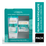 Pack De Agua Micelar + Crema Hidratante L'oréal Paris L'oréal Paris Hidra Total 5 Día Para Piel Mixta A Grasa- Pack X 2 Unidades