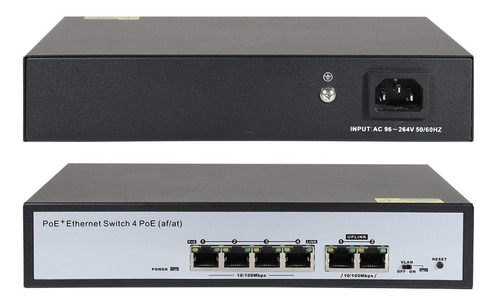 Switch Poe 4 Puertos X-28 Fuente Interna