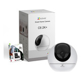 Cámara Seguridad Ezviz Ip Wifi Ai Domo 360 Interior 2k +64gb