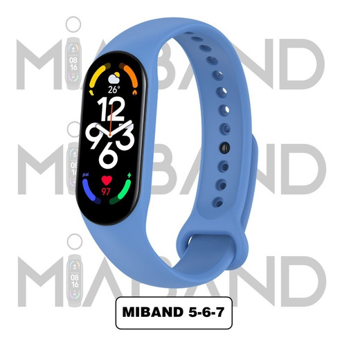 Malla Banda Silicona Correa Pulsera Xiaomi Mi Band 3 4 5 6 7