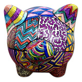 Chancho Alcancia Chico / Zentangle / Multicolor