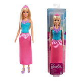 Barbie Original Princesa Pollera Rosa Mattel 