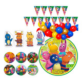 Kit Decoracion Set Globos Cumpleaños Tematica Backyardigans