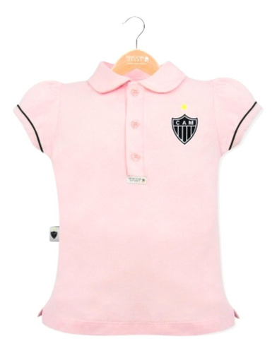 Camiseta Infantil Atletico Mineiro Menina Original Revedor