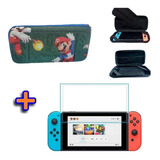 Case Estojo Nintendo Switch Mario Bros Verde +película Vidr