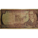 Billetes Colombianos De 50 Pesos De 1986