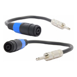 Juego Cable Adaptador Plug Mono A Speakon Hembra 2x2,5mcobre